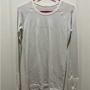 White Lululemon Swiftly Tech Long Sleeve Shirt Size 6